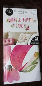 RoomMates 22 Wall Decals "Beautiful" & "Love"